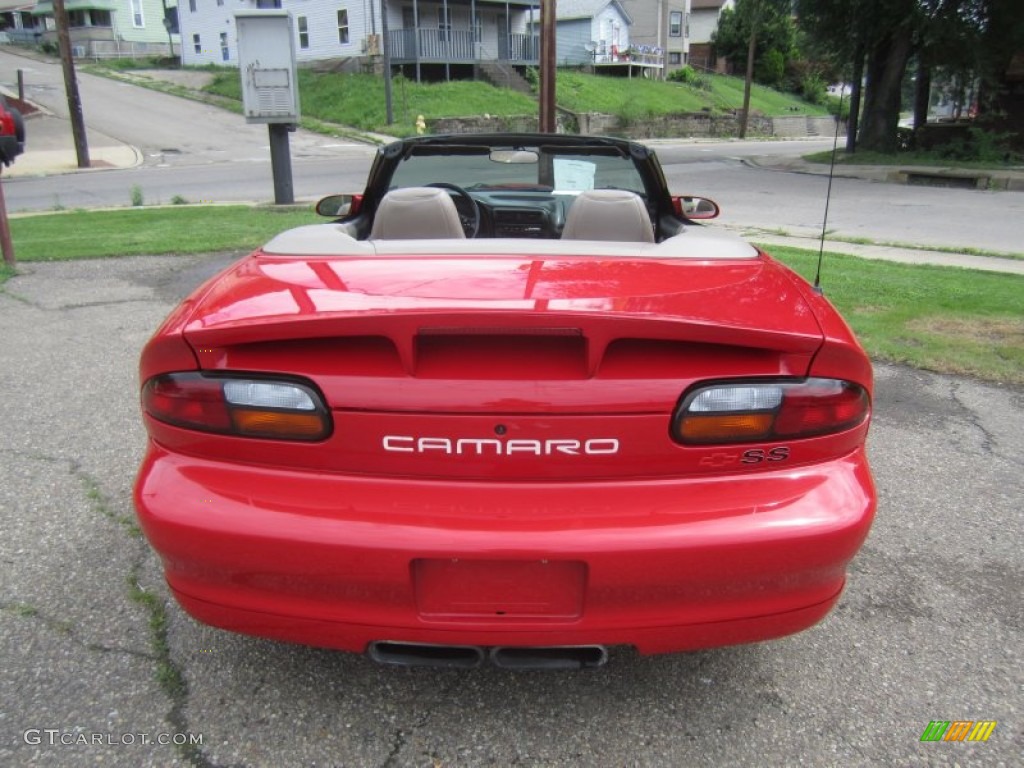 2002 Camaro Z28 Convertible - Bright Rally Red / Neutral photo #27