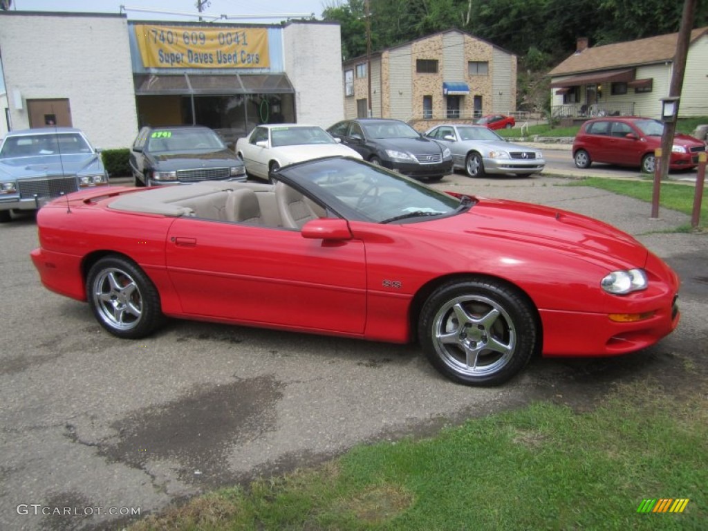 2002 Camaro Z28 Convertible - Bright Rally Red / Neutral photo #29