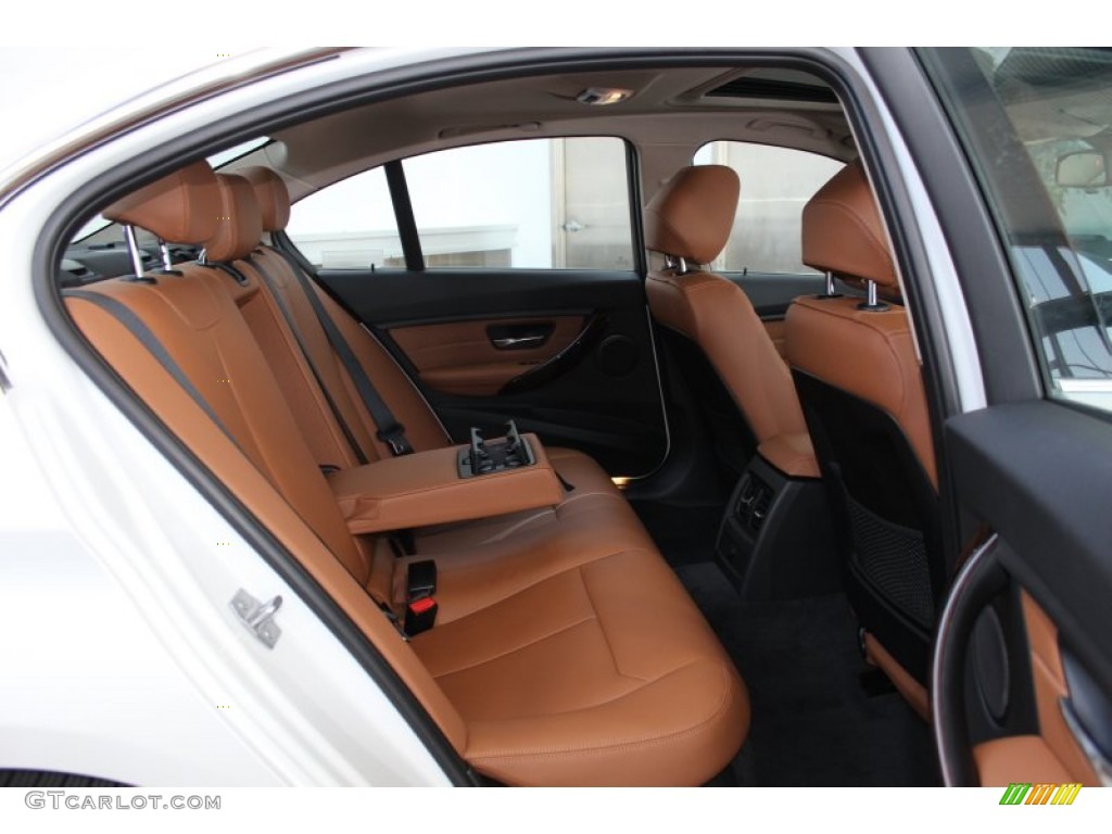 2013 3 Series 328i Sedan - Mineral White Metallic / Saddle Brown photo #25