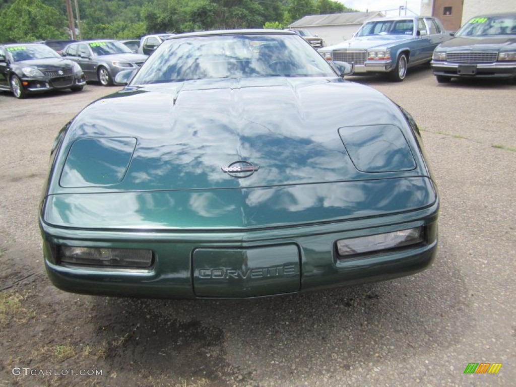 1994 Corvette Convertible - Polo Green Metallic / Light Beige photo #14