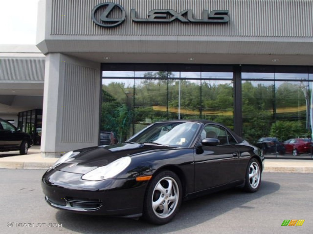 2001 911 Carrera Cabriolet - Black / Black photo #1