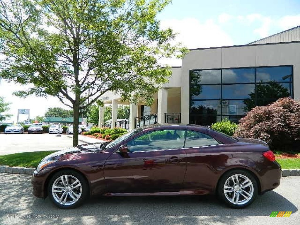 2010 G 37 Convertible - Midnight Red Garnet / Graphite photo #4