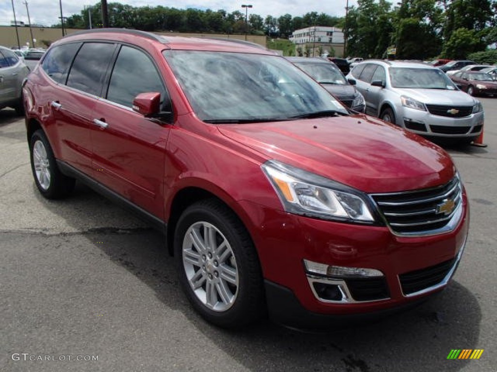 Crystal Red Tintcoat 2014 Chevrolet Traverse LT AWD Exterior Photo #83099510