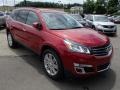 2014 Crystal Red Tintcoat Chevrolet Traverse LT AWD  photo #2
