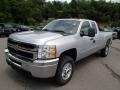 2013 Silver Ice Metallic Chevrolet Silverado 2500HD LT Extended Cab 4x4  photo #4