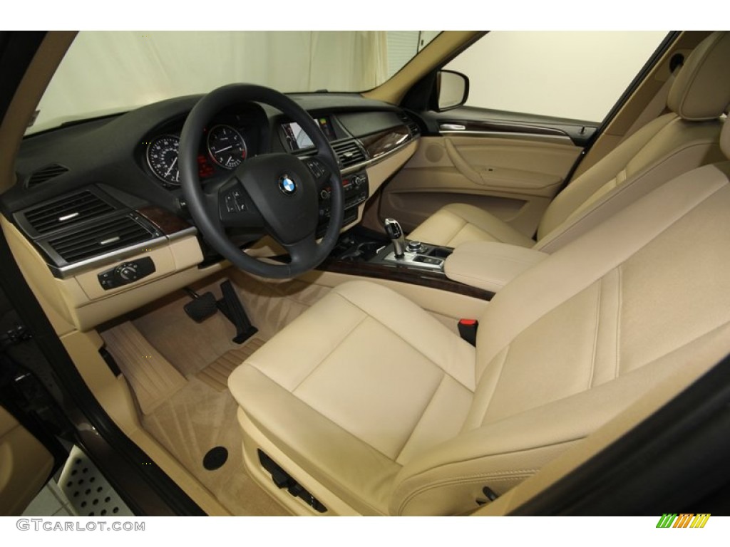 Sand Beige Interior 2012 BMW X5 xDrive35d Photo #83101256