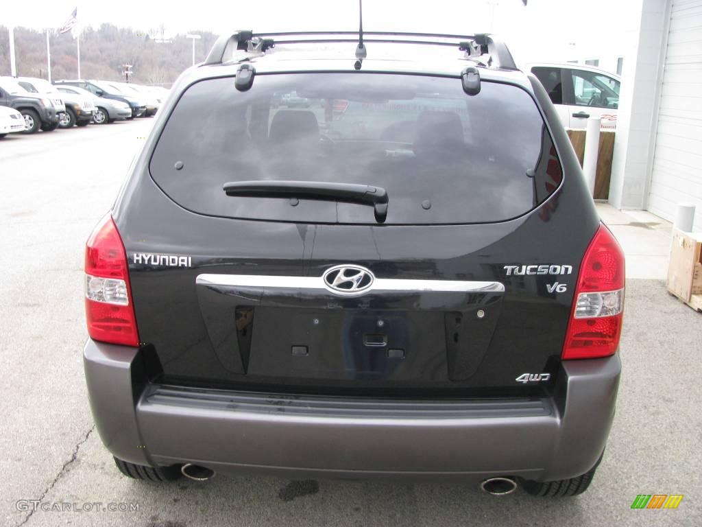 2005 Tucson GLS V6 4WD - Obsidian Black / Gray photo #4