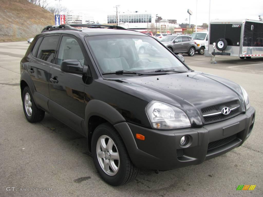 2005 Tucson GLS V6 4WD - Obsidian Black / Gray photo #5