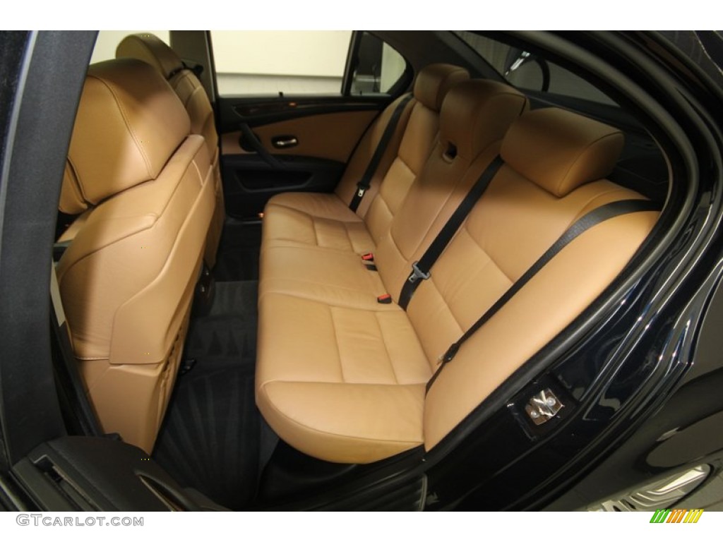 2008 BMW 5 Series 550i Sedan Rear Seat Photo #83102144