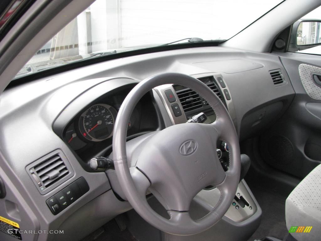 2005 Tucson GLS V6 4WD - Obsidian Black / Gray photo #8