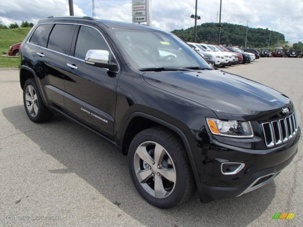 2014 Grand Cherokee Limited 4x4 - Brilliant Black Crystal Pearl / Morocco Black photo #4