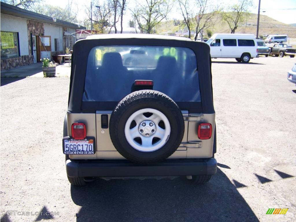 2004 Wrangler Sport 4x4 - Light Khaki Metallic / Dark Slate Gray photo #4