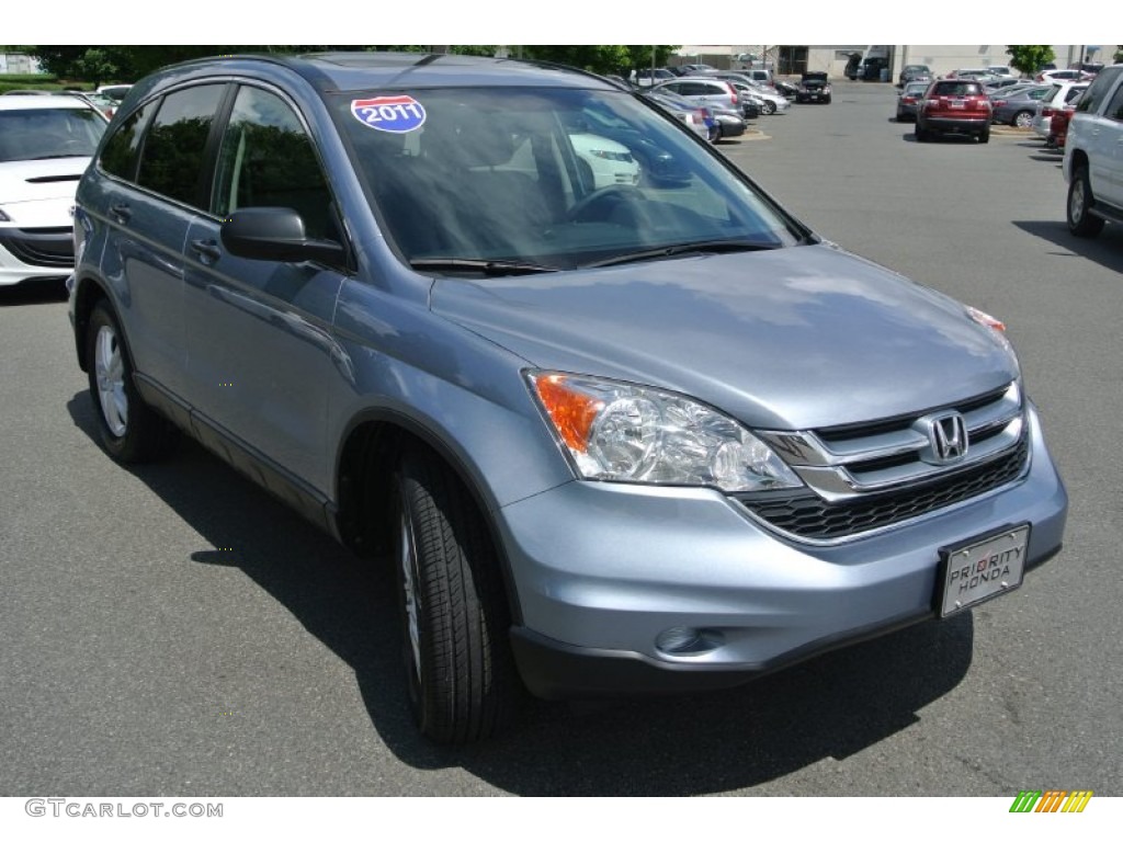 2011 CR-V EX - Glacier Blue Metallic / Gray photo #2