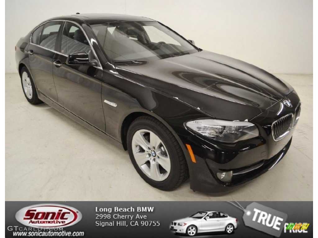 2013 5 Series 528i Sedan - Jet Black / Black photo #1