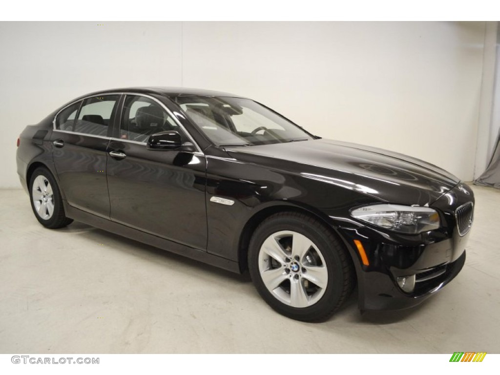 2013 5 Series 528i Sedan - Jet Black / Black photo #2