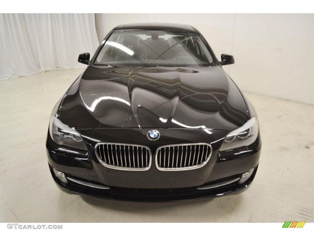 2013 5 Series 528i Sedan - Jet Black / Black photo #4