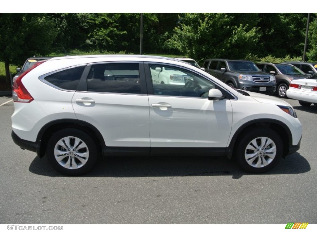 2012 CR-V EX-L - White Diamond Pearl / Beige photo #6