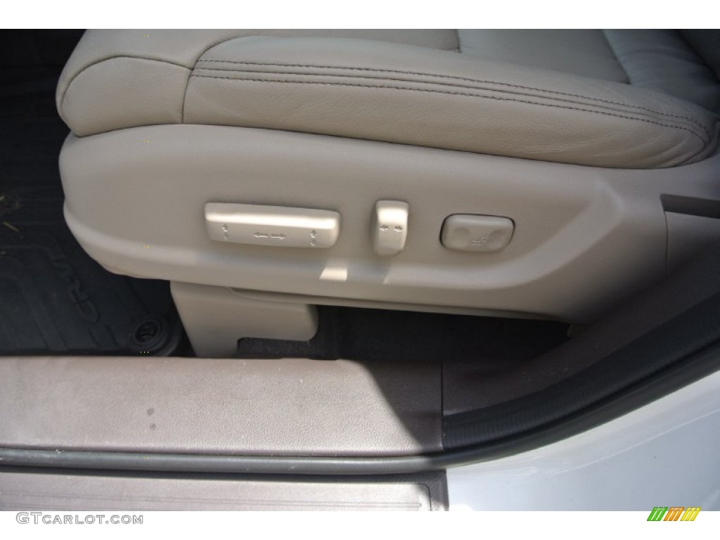 2012 CR-V EX-L - White Diamond Pearl / Beige photo #9
