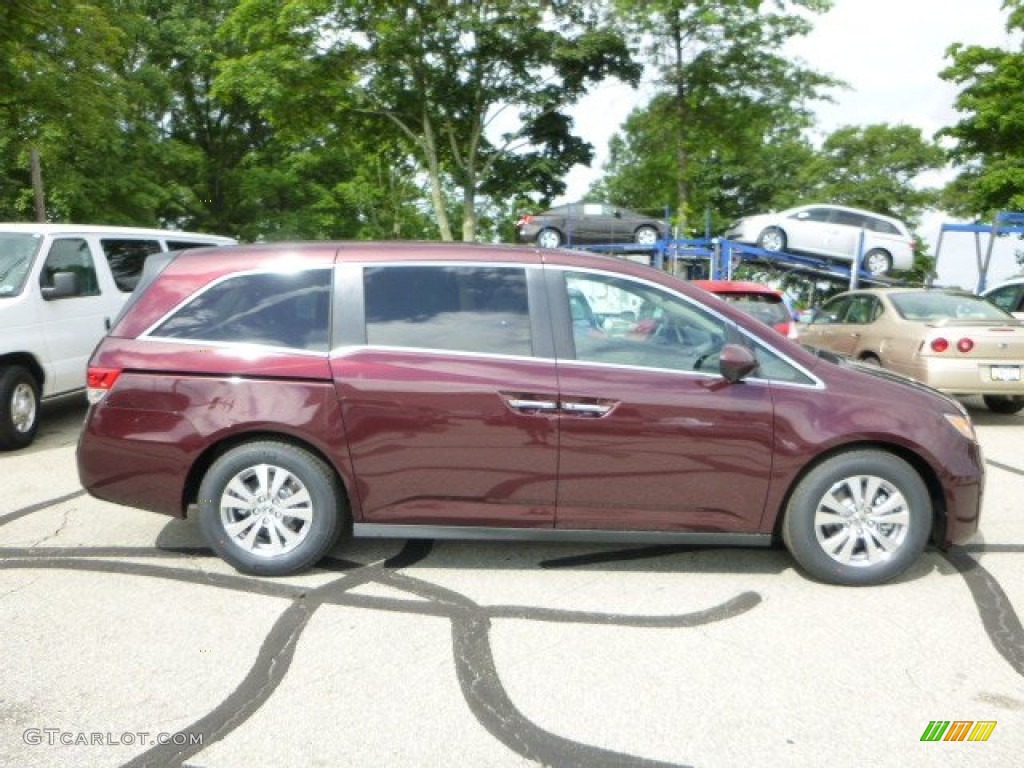 Dark Cherry Pearl 2014 Honda Odyssey EX-L Exterior Photo #83107234