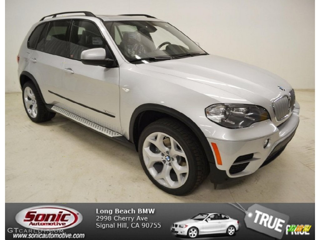 2013 X5 xDrive 35d - Titanium Silver Metallic / Black photo #1