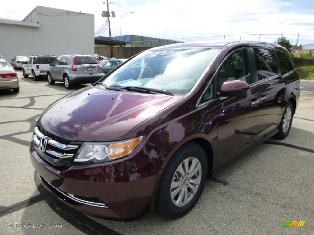 Dark Cherry Pearl 2014 Honda Odyssey EX-L Exterior Photo #83107339
