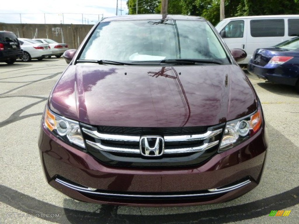 Dark Cherry Pearl 2014 Honda Odyssey EX-L Exterior Photo #83107374