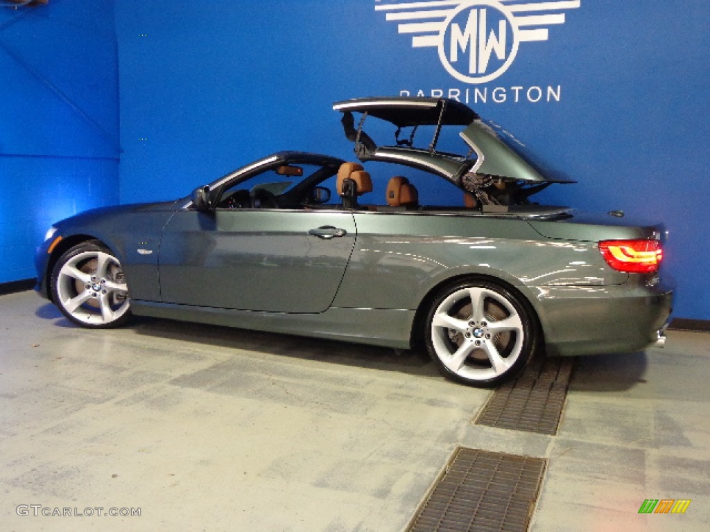 2011 3 Series 335i Convertible - Tasman Green Metallic / Saddle Brown Dakota Leather photo #15