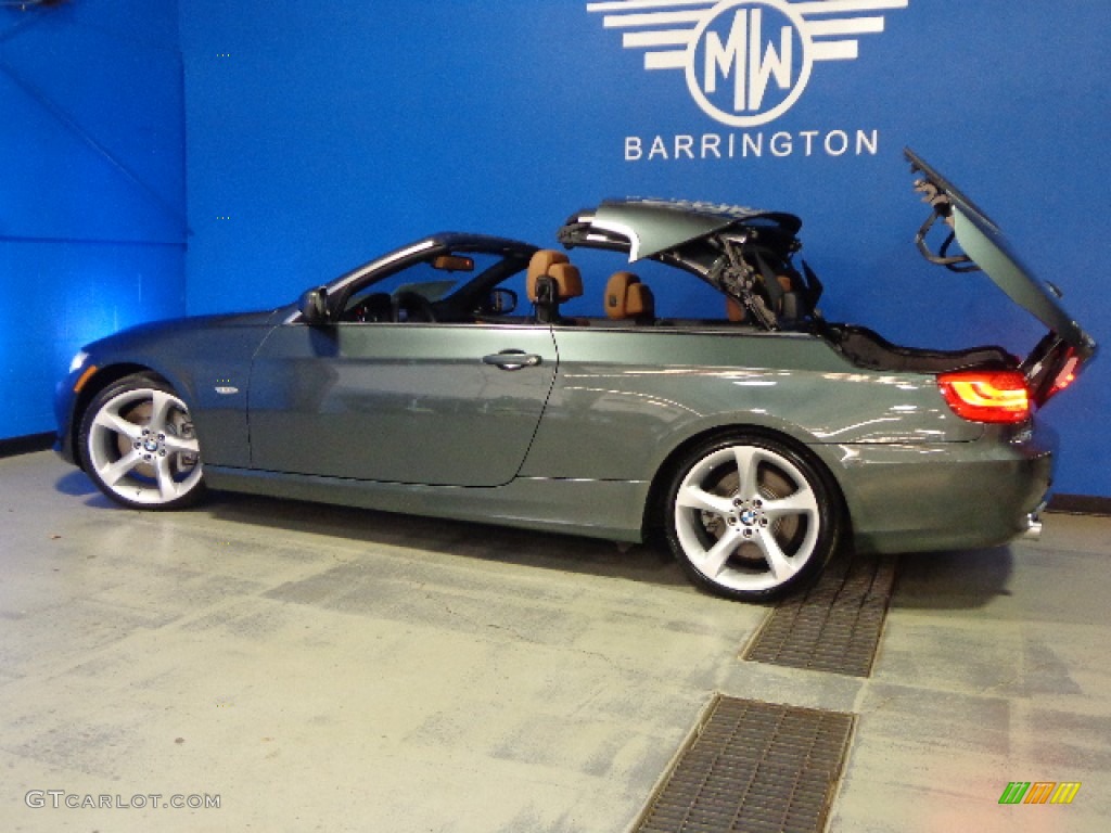 2011 3 Series 335i Convertible - Tasman Green Metallic / Saddle Brown Dakota Leather photo #16