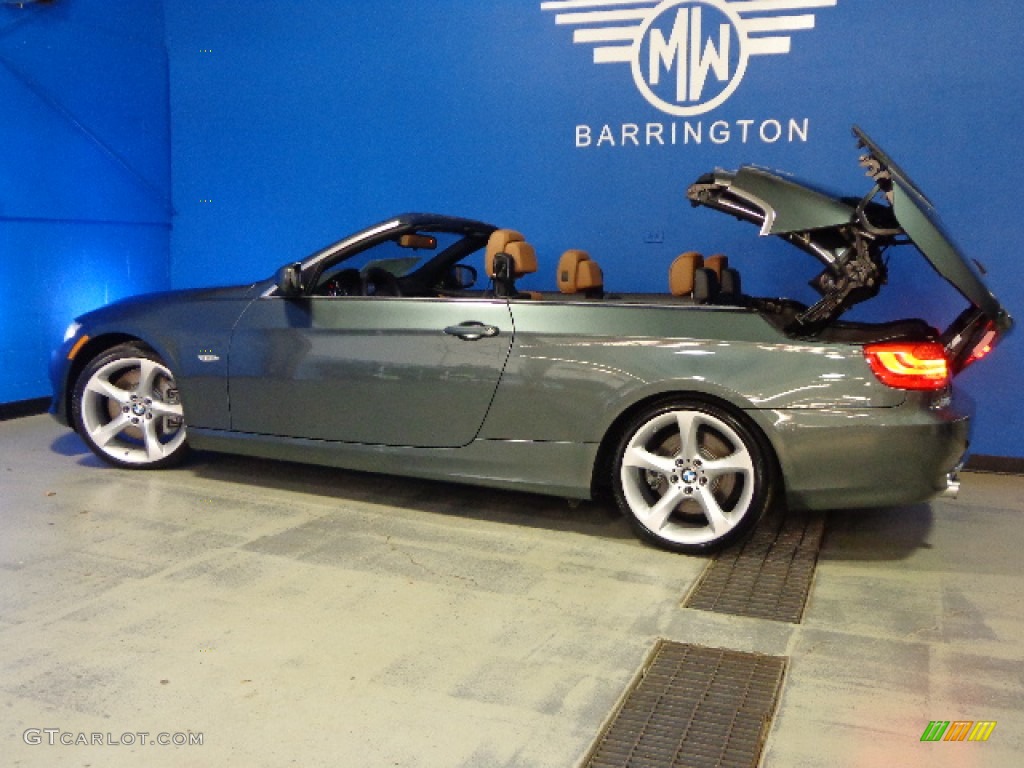 2011 3 Series 335i Convertible - Tasman Green Metallic / Saddle Brown Dakota Leather photo #17