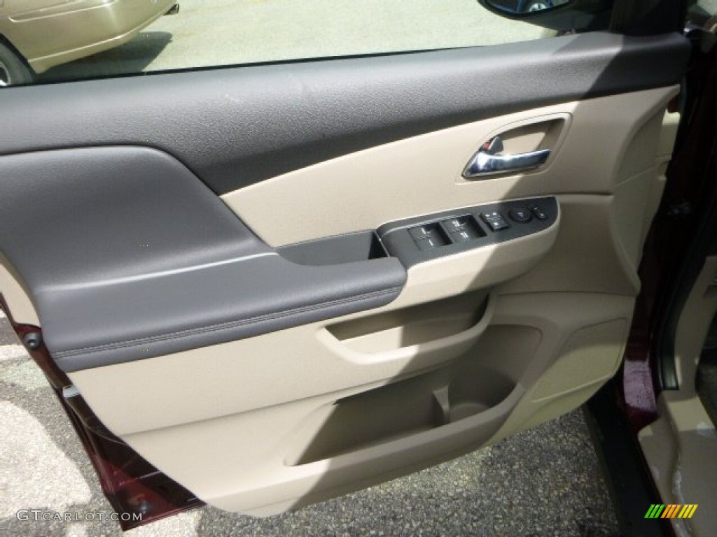 2014 Honda Odyssey EX-L Beige Door Panel Photo #83107635