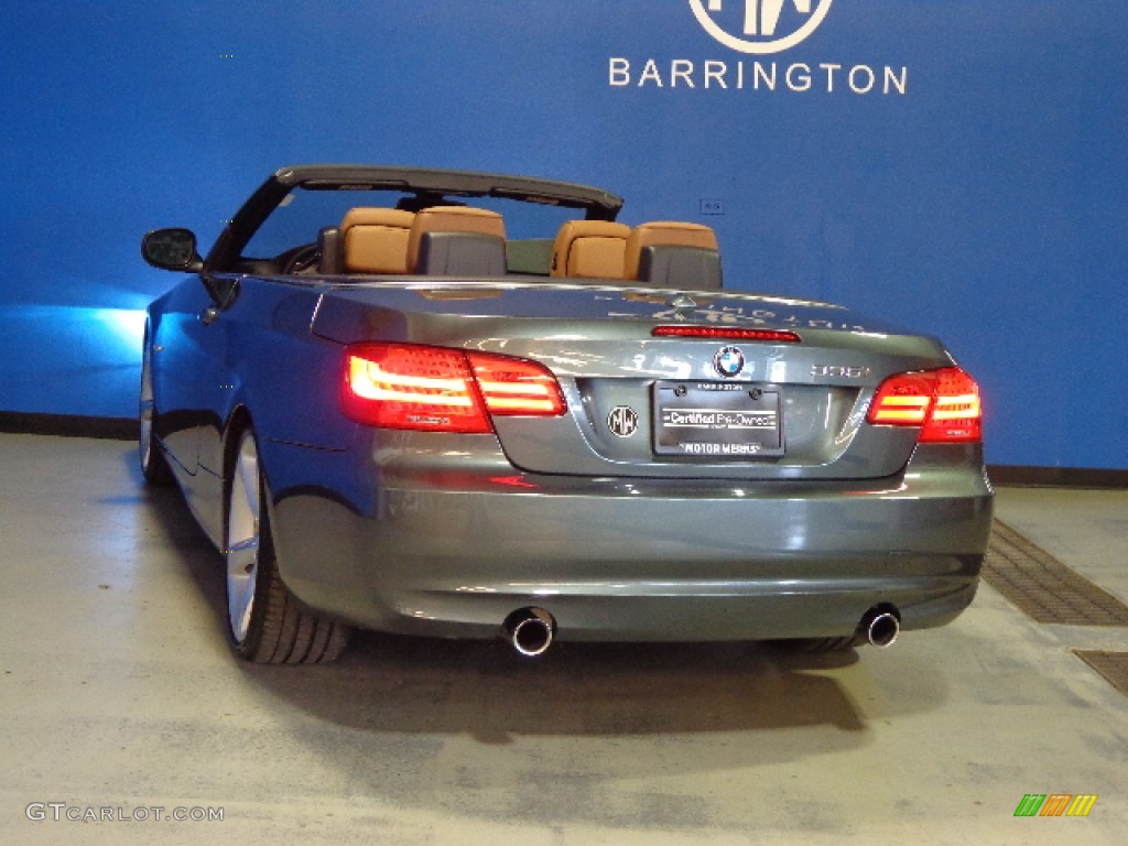 2011 3 Series 335i Convertible - Tasman Green Metallic / Saddle Brown Dakota Leather photo #37