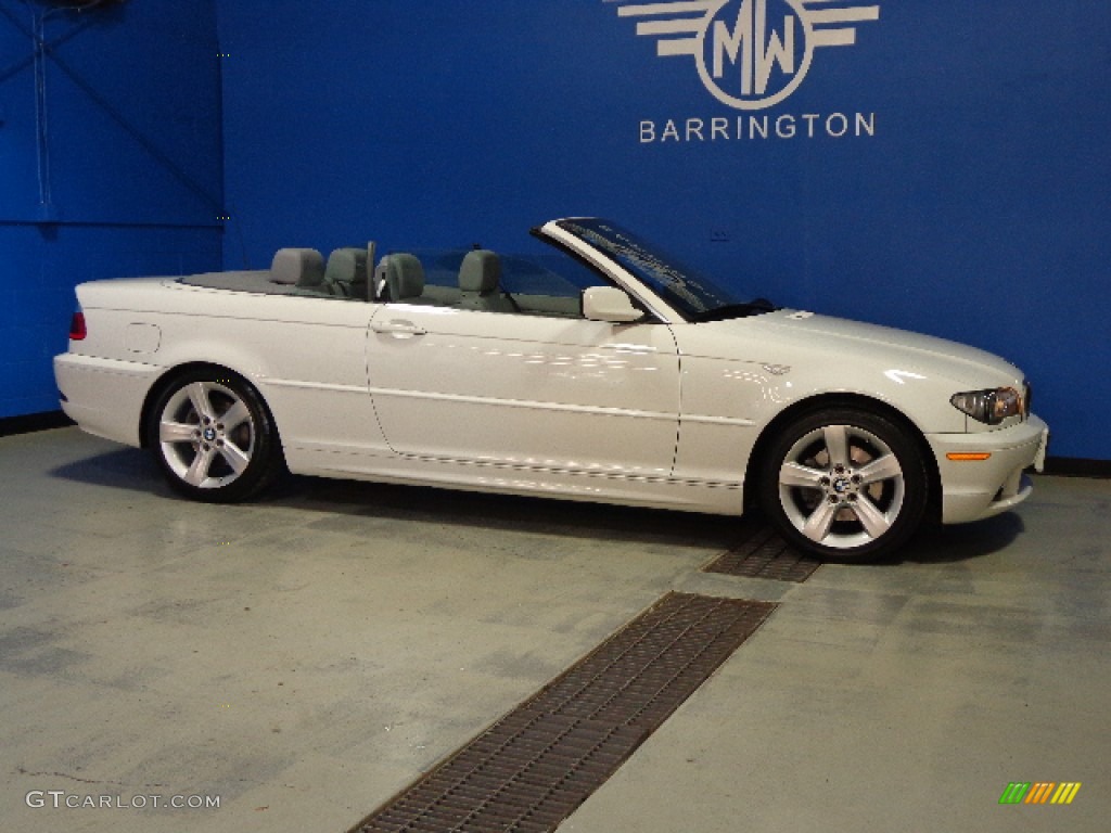 2004 3 Series 325i Convertible - Alpine White / Grey photo #5