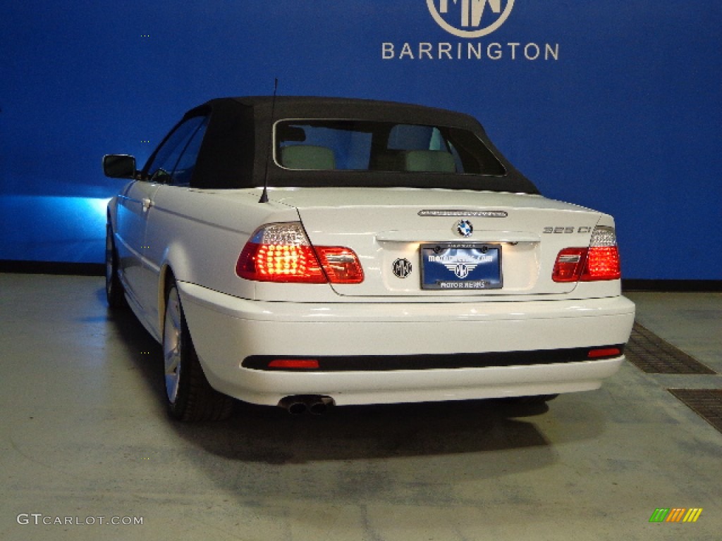 2004 3 Series 325i Convertible - Alpine White / Grey photo #11