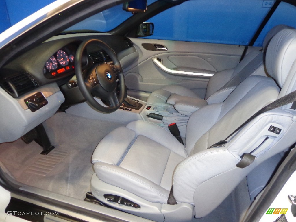 2004 3 Series 325i Convertible - Alpine White / Grey photo #14