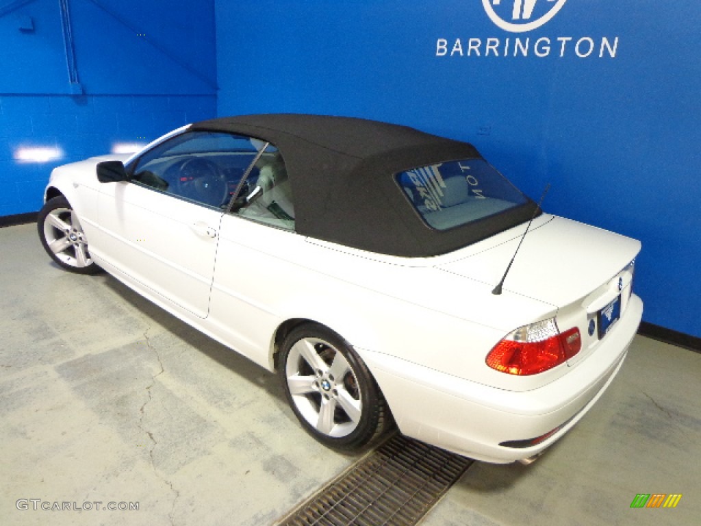 2004 3 Series 325i Convertible - Alpine White / Grey photo #22