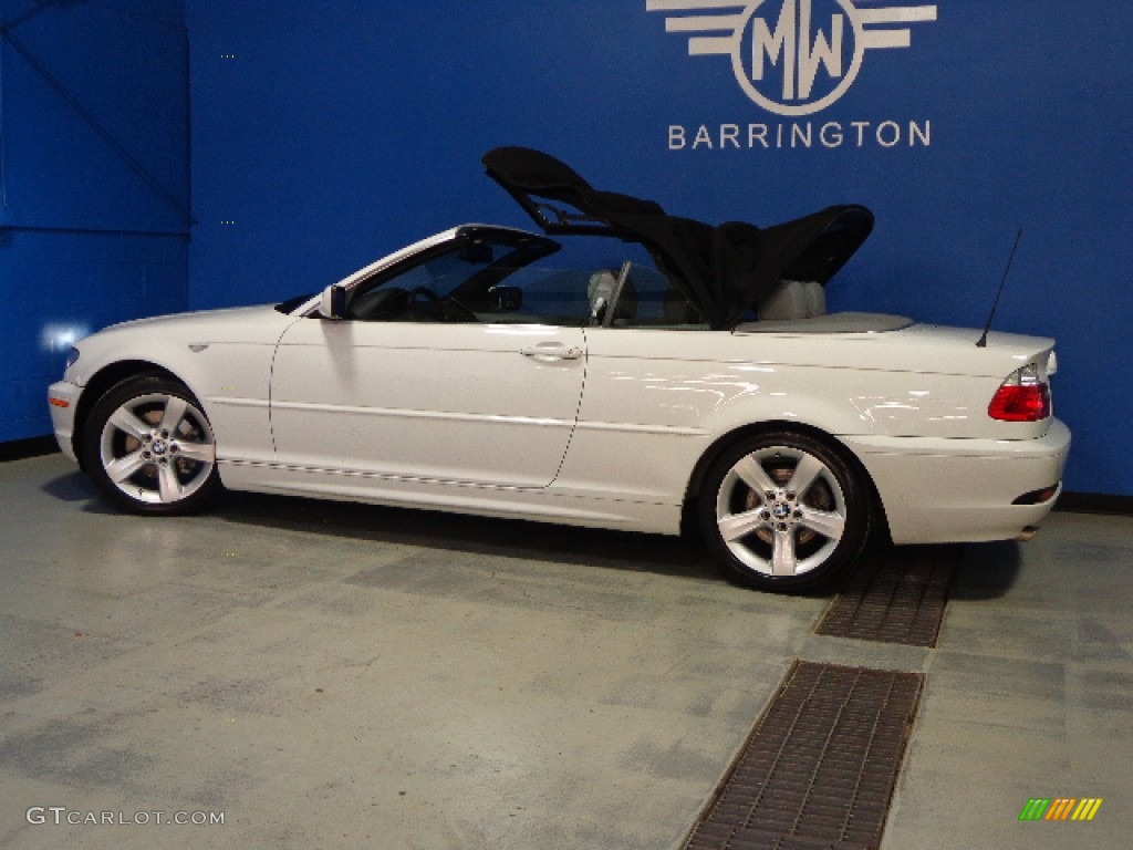 2004 3 Series 325i Convertible - Alpine White / Grey photo #24