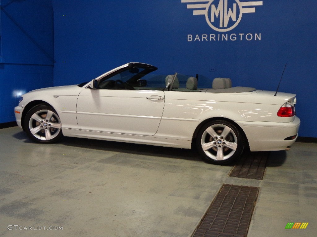 2004 3 Series 325i Convertible - Alpine White / Grey photo #26