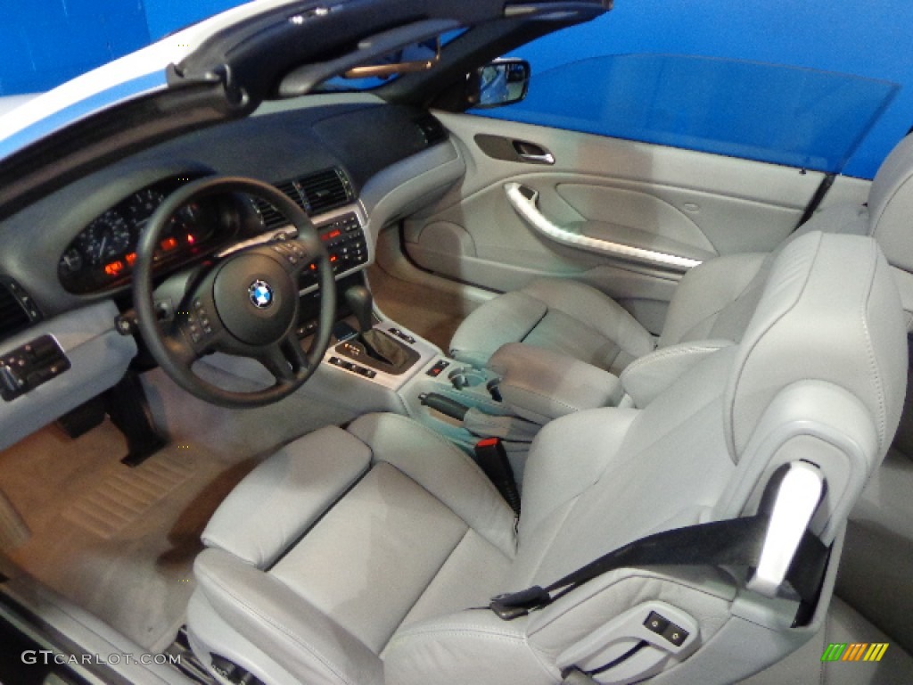 2004 3 Series 325i Convertible - Alpine White / Grey photo #27