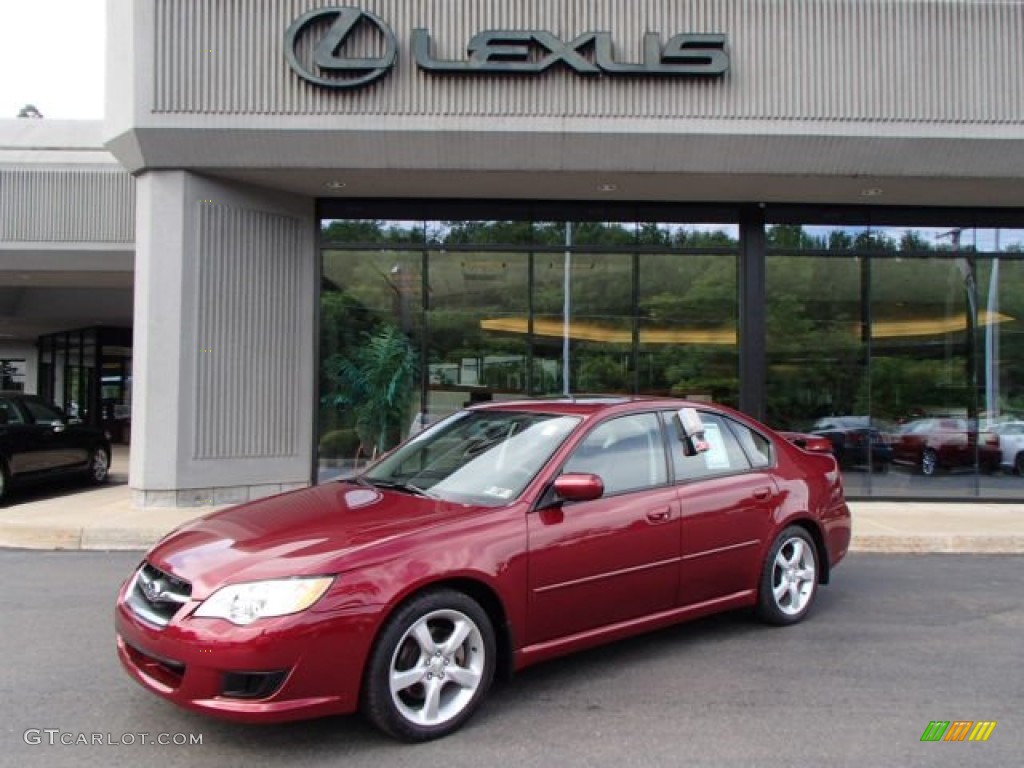 Ruby Red Pearl Subaru Legacy