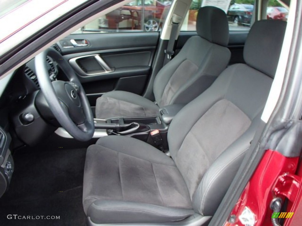 2009 Legacy 2.5i Sedan - Ruby Red Pearl / Off Black photo #9