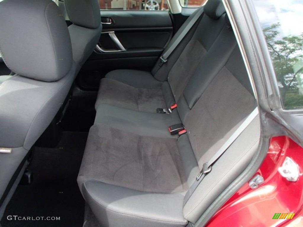 2009 Legacy 2.5i Sedan - Ruby Red Pearl / Off Black photo #10