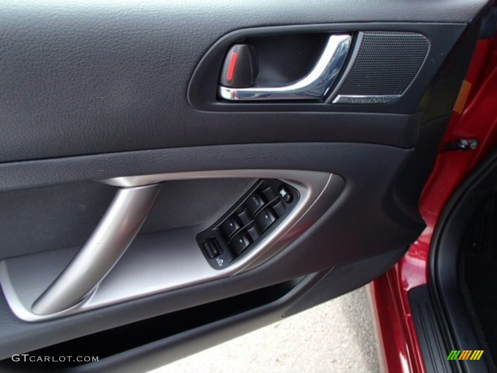 2009 Legacy 2.5i Sedan - Ruby Red Pearl / Off Black photo #12