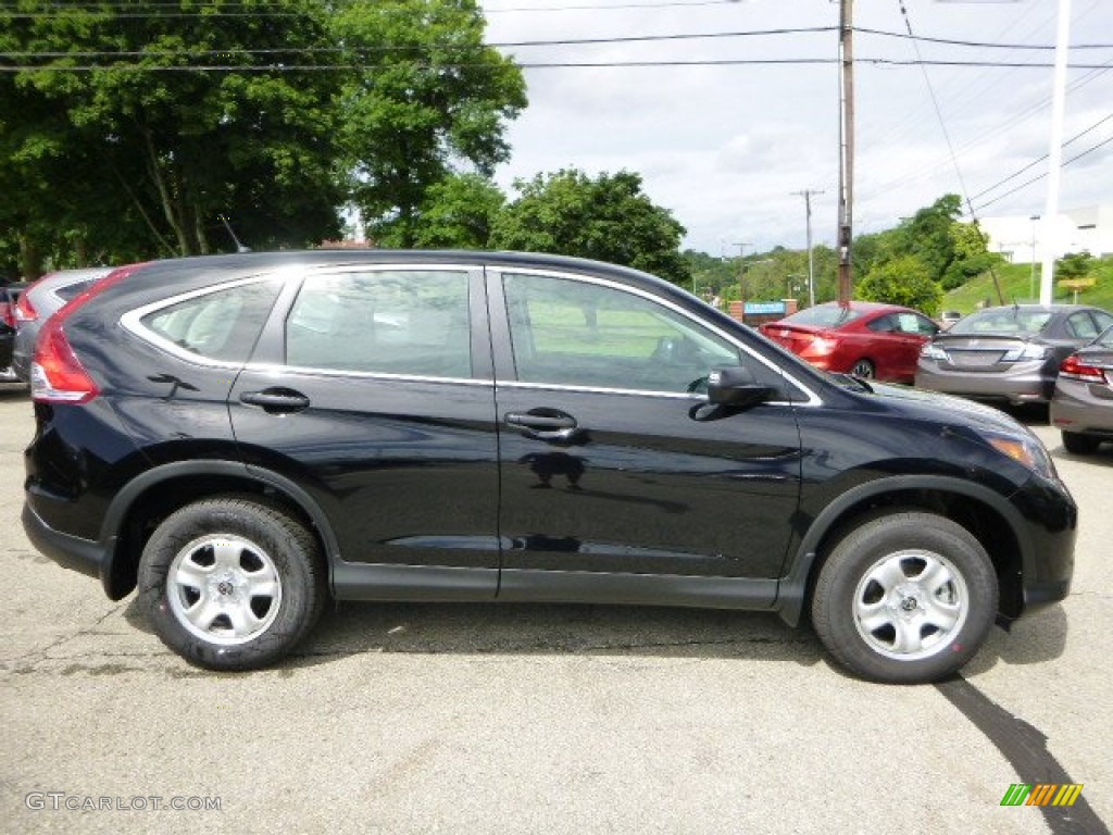 2013 CR-V LX AWD - Crystal Black Pearl / Black photo #2