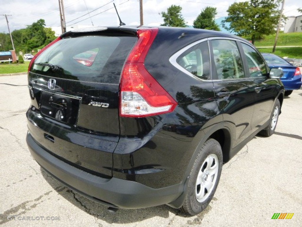 2013 CR-V LX AWD - Crystal Black Pearl / Black photo #3