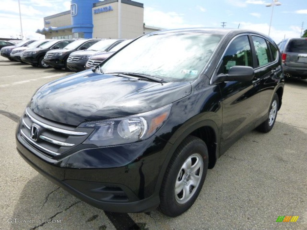 2013 CR-V LX AWD - Crystal Black Pearl / Black photo #7