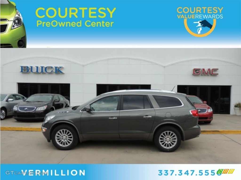 Silver Green Metallic Buick Enclave