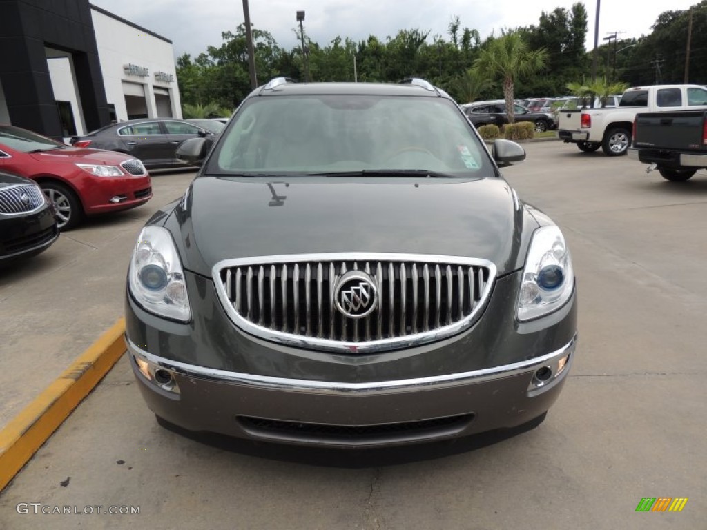 2011 Enclave CXL - Silver Green Metallic / Titanium/Dark Titanium photo #3