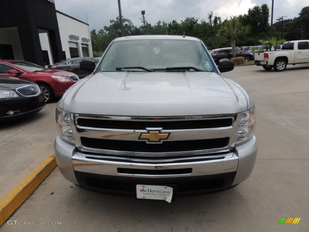 2011 Silverado 1500 LS Extended Cab - Sheer Silver Metallic / Dark Titanium photo #3