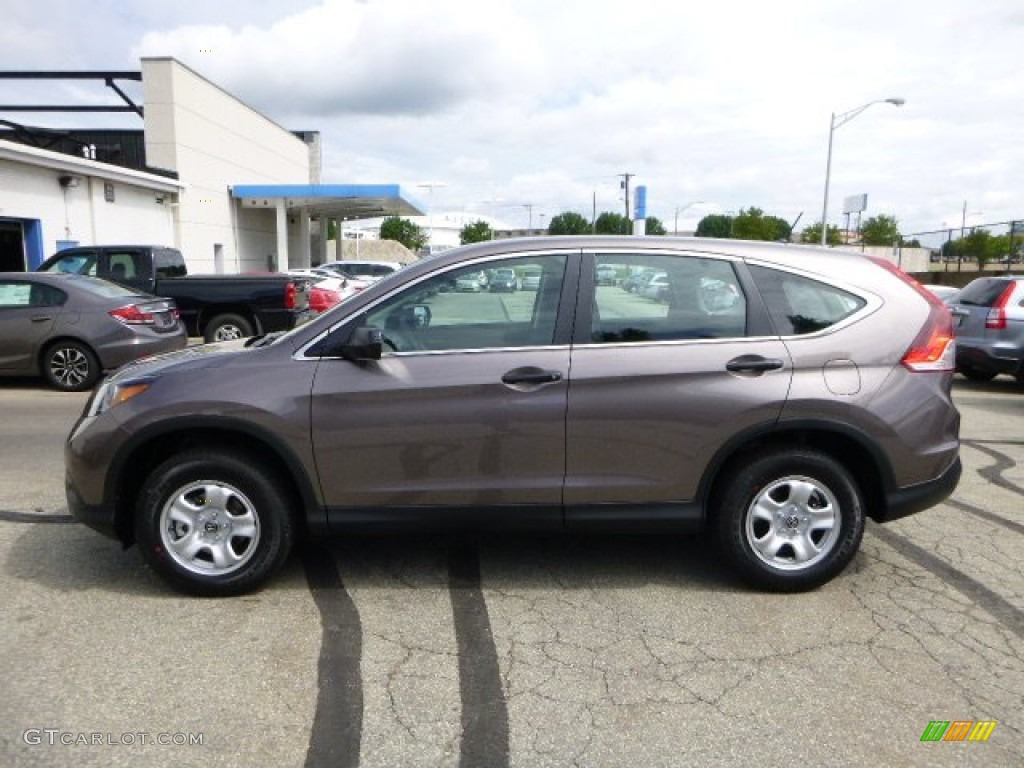 2013 CR-V LX AWD - Urban Titanium Metallic / Black photo #6