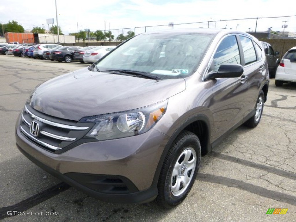 2013 CR-V LX AWD - Urban Titanium Metallic / Black photo #7